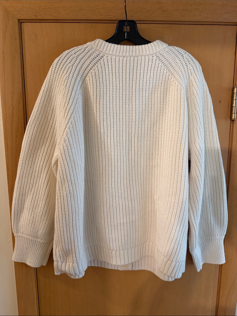 Talbots Women’s Shaker Ribbed Button-Front Cardigan Sweater Cream Size 2X - Picture 7 of 7